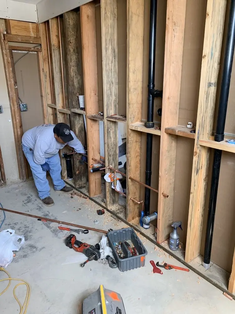 Commercial rough-in plumbing for Gas Line Repair in Tarheel Courts